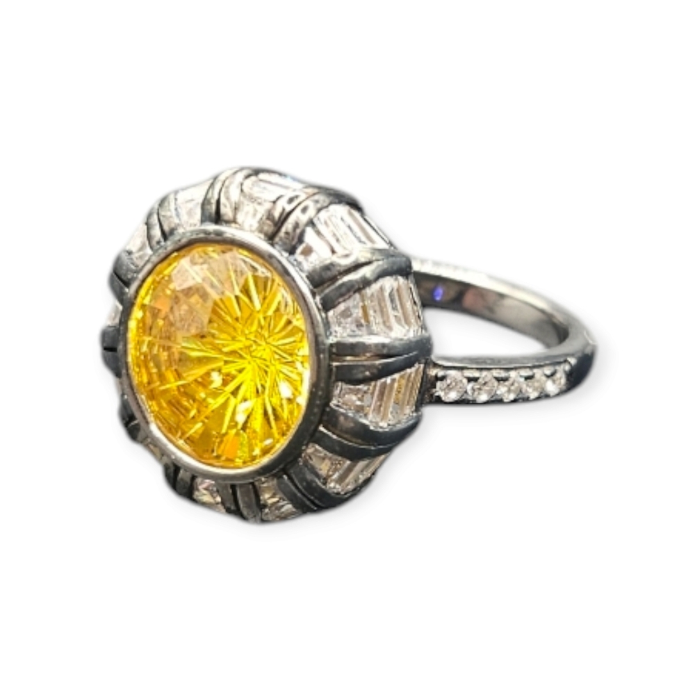 CZ Halo Ring